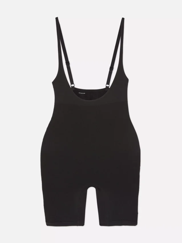 Shapewear-Body mit offenem Brustbereich bis zur Mitte des Oberschenkels Shapewear-Body mit offenem Brustbereich bis zur Mitte des Oberschenkels