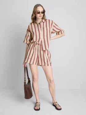 Shorts aus Baumwoll-Musselin