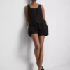 Shorts aus Baumwollmischung mit elastischem Bund Shorts aus Baumwollmischung mit elastischem Bund