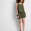 Shorts aus Baumwollmischung mit elastischem Bund Shorts aus Baumwollmischung mit elastischem Bund