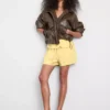 Shorts aus Baumwollmischung mit elastischem Bund Shorts aus Baumwollmischung mit elastischem Bund