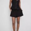 Shorts aus Baumwollmischung mit elastischem Bund Shorts aus Baumwollmischung mit elastischem Bund