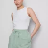 Shorts aus Baumwollmischung mit elastischem Bund Shorts aus Baumwollmischung mit elastischem Bund