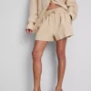 Shorts aus Baumwollmischung mit elastischem Bund Shorts aus Baumwollmischung mit elastischem Bund