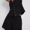Shorts aus Baumwollmischung mit elastischem Bund Shorts aus Baumwollmischung mit elastischem Bund