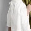Shorts aus Baumwollmischung mit elastischem Bund Shorts aus Baumwollmischung mit elastischem Bund