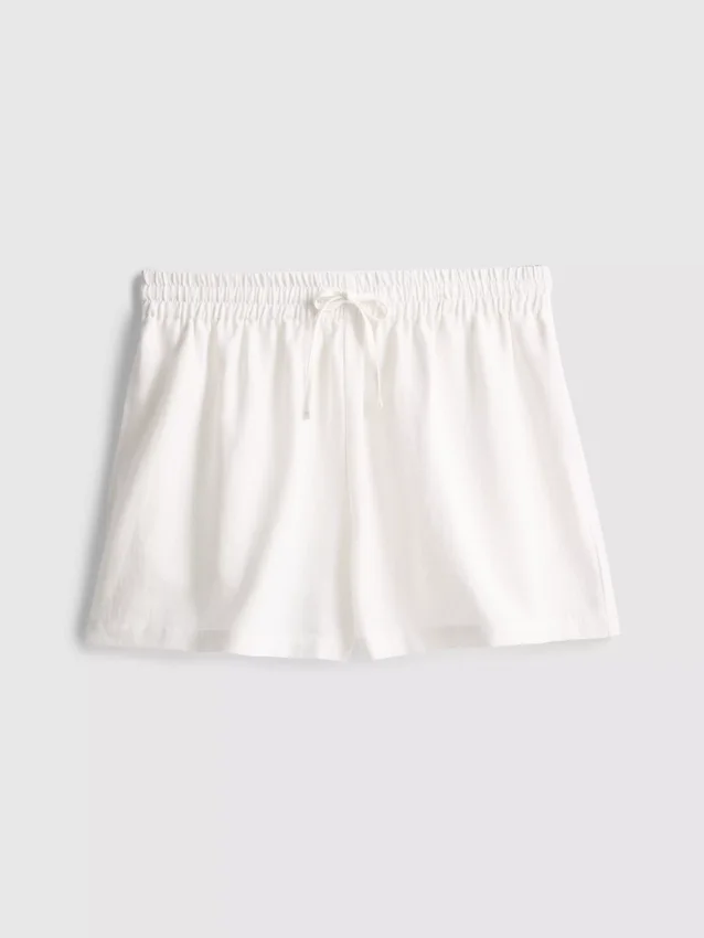 Shorts aus Baumwollmischung mit elastischem Bund Shorts aus Baumwollmischung mit elastischem Bund