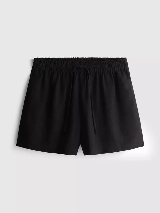 Shorts aus Baumwollmischung mit elastischem Bund Shorts aus Baumwollmischung mit elastischem Bund