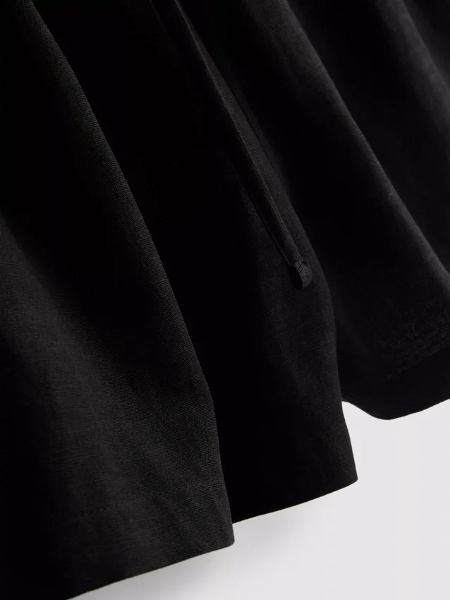Shorts aus Baumwollmischung mit elastischem Bund Shorts aus Baumwollmischung mit elastischem Bund