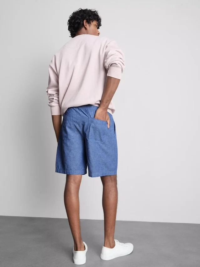 Shorts aus Leinenmischung mit Kordelzug Shorts aus Leinenmischung mit Kordelzug