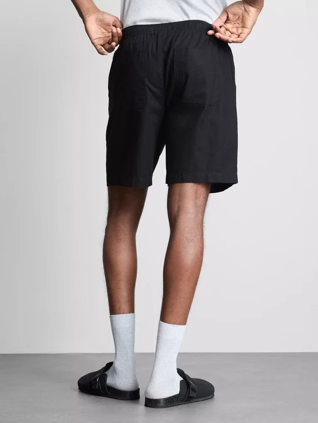 Shorts aus Leinenmischung mit Kordelzug Shorts aus Leinenmischung mit Kordelzug