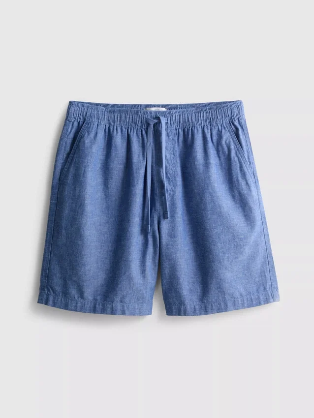 Shorts aus Leinenmischung mit Kordelzug Shorts aus Leinenmischung mit Kordelzug