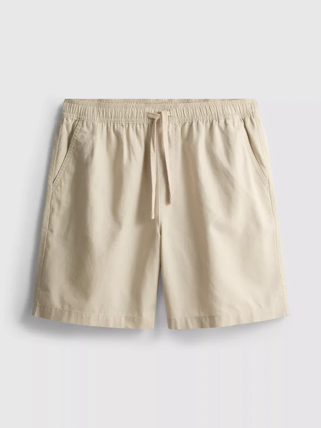 Shorts aus Leinenmischung mit Kordelzug Shorts aus Leinenmischung mit Kordelzug