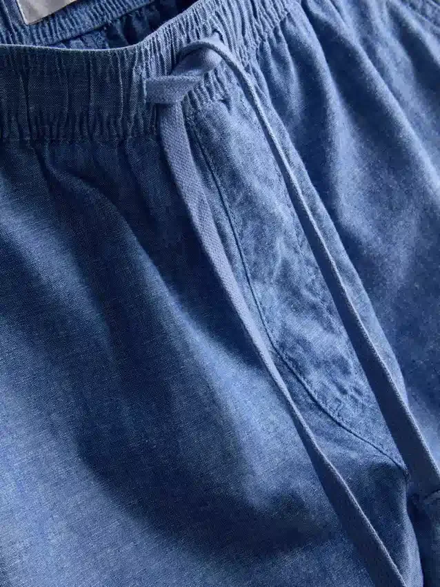 Shorts aus Leinenmischung mit Kordelzug Shorts aus Leinenmischung mit Kordelzug