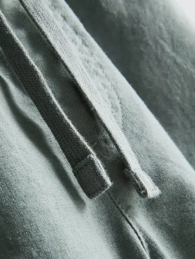 Shorts aus Leinenmischung mit Kordelzug Shorts aus Leinenmischung mit Kordelzug