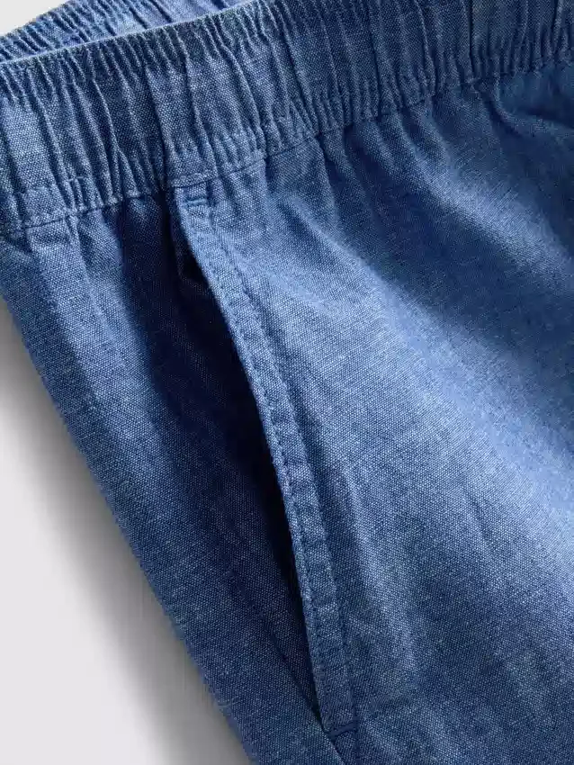 Shorts aus Leinenmischung mit Kordelzug Shorts aus Leinenmischung mit Kordelzug