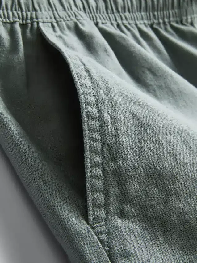 Shorts aus Leinenmischung mit Kordelzug Shorts aus Leinenmischung mit Kordelzug