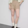 Shorts mit Kordelzug und Crinkle-Optik Shorts mit Kordelzug und Crinkle-Optik