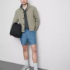Shorts mit strukturiertem Kordelzug in der Taille Shorts mit strukturiertem Kordelzug in der Taille