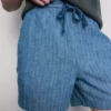 Shorts mit strukturiertem Kordelzug in der Taille Shorts mit strukturiertem Kordelzug in der Taille