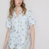 Shorty-Boyfriend-Schlafanzug mit „Breakfast“-Print Shorty-Boyfriend-Schlafanzug mit „Breakfast“-Print
