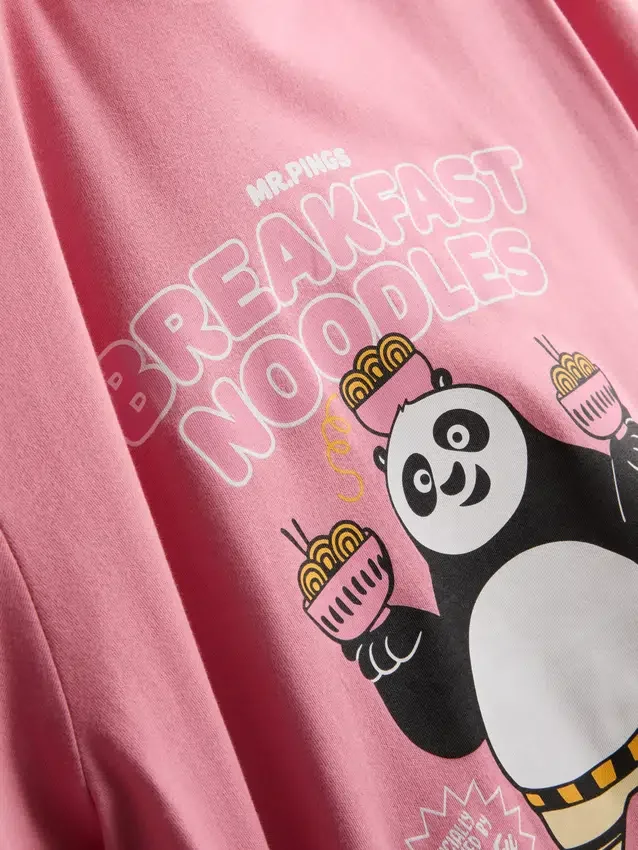 Shorty-Schlafanzug mit „Kung Fu Panda“-Motiv Shorty-Schlafanzug mit „Kung Fu Panda“-Motiv