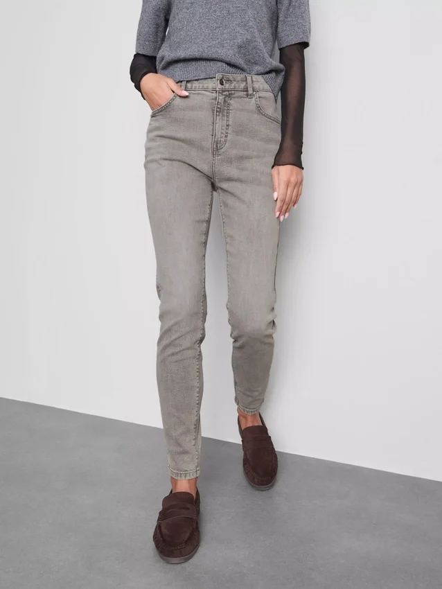 Skinny-Jeans aus Denim mit hohem Baumwollanteil Skinny-Jeans aus Denim mit hohem Baumwollanteil