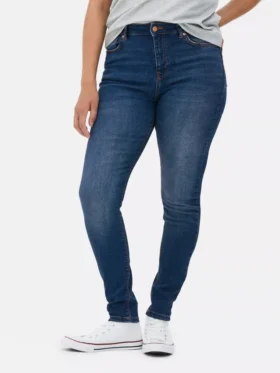 Skinny-Jeans mit hoher Taille
