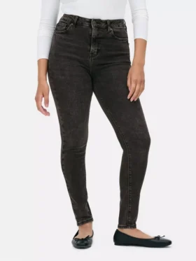 Skinny-Jeans mit hoher Taille