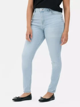 Skinny-Jeans mit hoher Taille