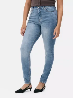Skinny-Jeans mit hoher Taille