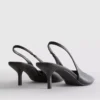 Slingback-High Heels aus Kunstleder