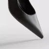 Slingback-High Heels aus Kunstleder