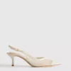 Slingback-High Heels aus Mesh mit breiter Passform