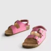 Slingback-Sandalen mit doppelten Schnallenriemen