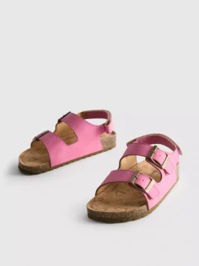 Slingback-Sandalen mit doppelten Schnallenriemen Slingback-Sandalen mit doppelten Schnallenriemen