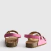 Slingback-Sandalen mit doppelten Schnallenriemen