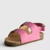 Slingback-Sandalen mit doppelten Schnallenriemen