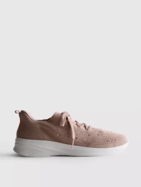 Slip-On-Sneaker mit Strass-Details