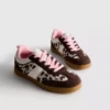Sneaker mit Gummisohle und Animal-Print
