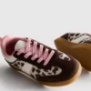 Sneaker mit Gummisohle und Animal-Print