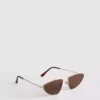 Sonnenbrille im Aviator-Stil mit Metallrahmen Sonnenbrille im Aviator-Stil mit Metallrahmen