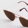 Sonnenbrille im Aviator-Stil mit Metallrahmen Sonnenbrille im Aviator-Stil mit Metallrahmen