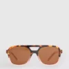 Sonnenbrille im Pilotenstil aus Acryl