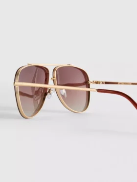 Sonnenbrille im Pilotenstil aus Metall
