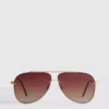 Sonnenbrille im Pilotenstil aus Metall Sonnenbrille im Pilotenstil aus Metall