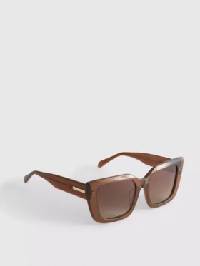Sonnenbrille mit eckigem Rahmen