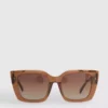 Sonnenbrille mit eckigem Rahmen Sonnenbrille mit eckigem Rahmen
