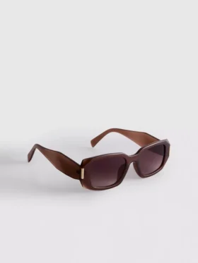Sonnenbrille mit eckigem Rechteckrahmen