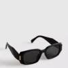 Sonnenbrille mit eckigem Rechteckrahmen Sonnenbrille mit eckigem Rechteckrahmen